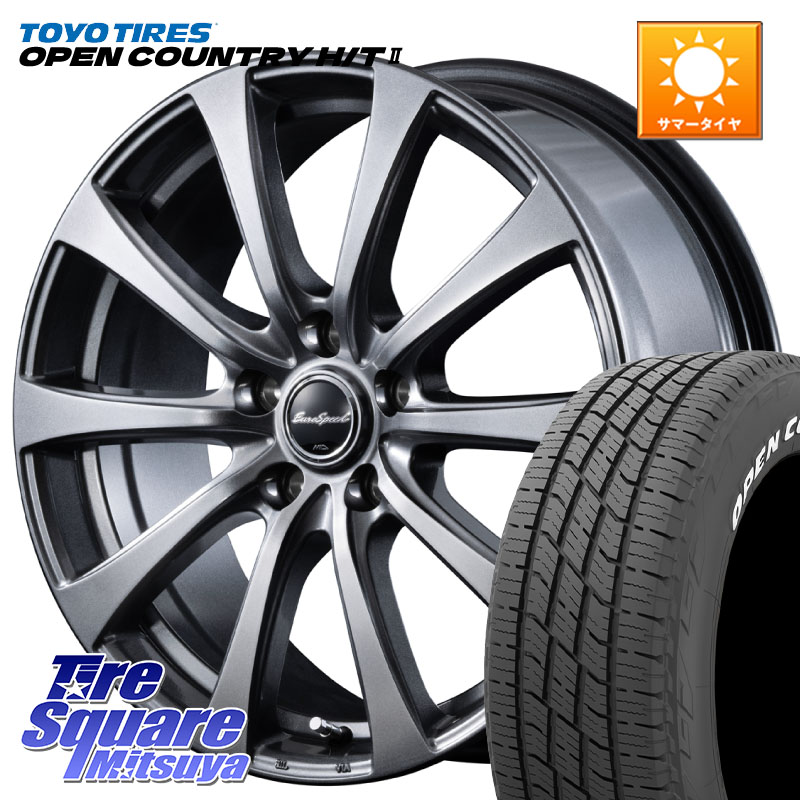 MANARAY MID EuroSpeed G10 在庫● ホイール 17インチ 17 X 7.0J +38 5穴 114.3 TOYOTIRES OPENCOUNTRY HT2 在庫● ホワイトレター ◆ サマータイヤ オープンカントリー H/T2 215/60R17 10系カローラクロス 20系アルファード