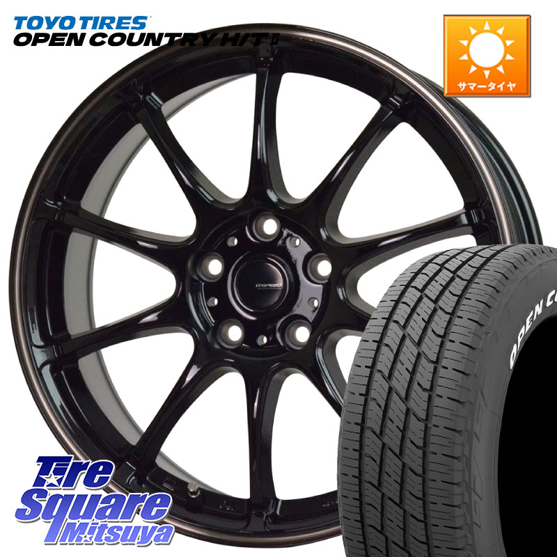 HotStuff G・SPEED P-07 ジー・スピード ホイール 17インチ 17 X 7.0J +45 5穴 114.3 TOYOTIRES OPENCOUNTRY HT2 在庫● ホワイトレター ◆ サマータイヤ オープンカントリー H/T2 215/60R17 C-HR 50系エスティマ 10系カローラクロス ZR-V RV系ヴェゼル RC系オデッセイ