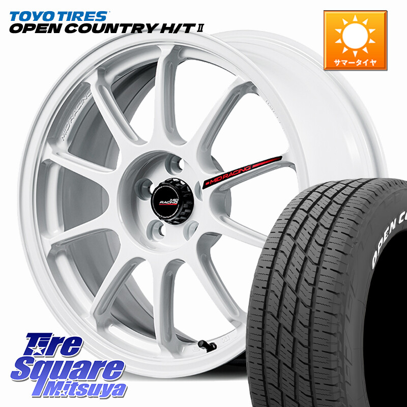 TOYOTIRES OPENCOUNTRY HT2 在庫● ホワイトレター ◆ サマータイヤ オープンカントリー H/T2 215/60R17MANARAY MID RACING R10 EVO ホイール 17インチ レーシング 17X7.0J 45 5穴 114.3 C-HR カローラクロス ZR-V RV系ヴェゼル RC系オデッセイ後期 CX-30 MX-30 エクス|タイヤスクエアミツヤ