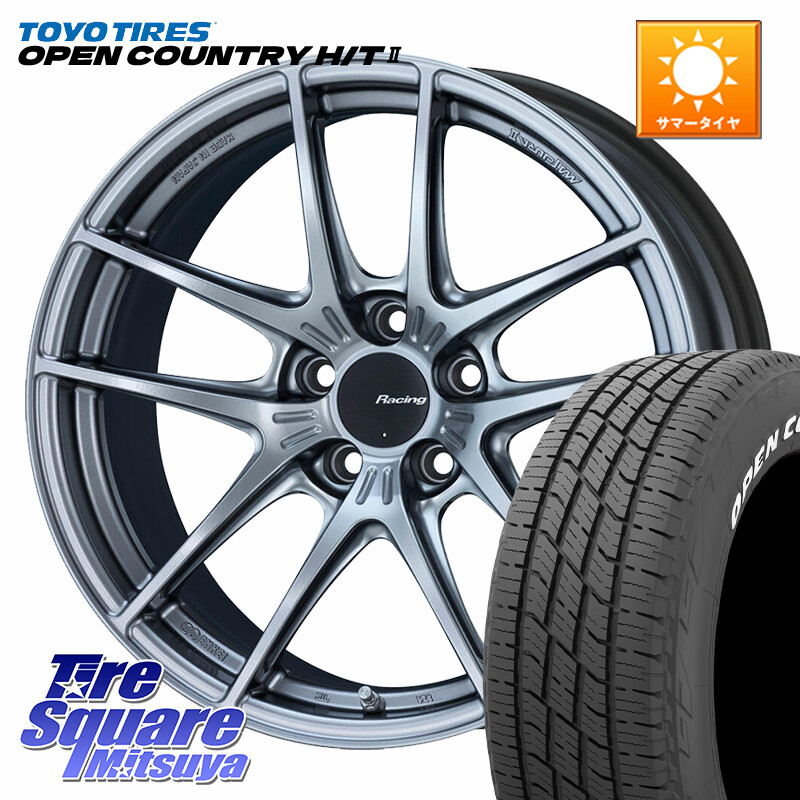 TOYOTIRES OPENCOUNTRY HT2 在庫● ホワイトレター ◆ サマータイヤ オープンカントリー H/T2 215/60R17KYOHO ENKEI Racing NVR5 ホイール 17インチ 17X7.5J 45 5穴 114.3 C-HR RC系オデッセイ後期 CX-30 MX-30 20系アルファード エスティマ ヴェルファイア UX レクサ|タイヤスクエアミツヤ