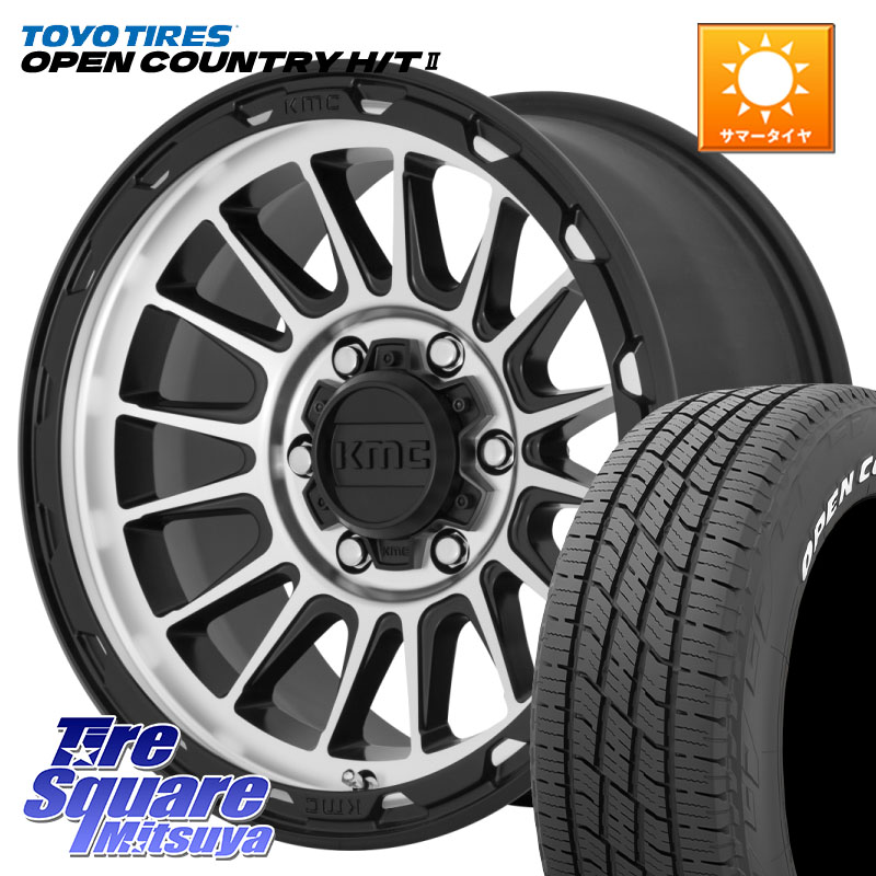 KMC KM542 Impact Machined ホイール 17インチ 17 X 8.0J +35 5穴 114.3 TOYOTIRES OPENCOUNTRY HT2 在庫● ホワイトレター ◆ サマータイヤ オープンカントリー H/T2 215/60R17 20系アルファード