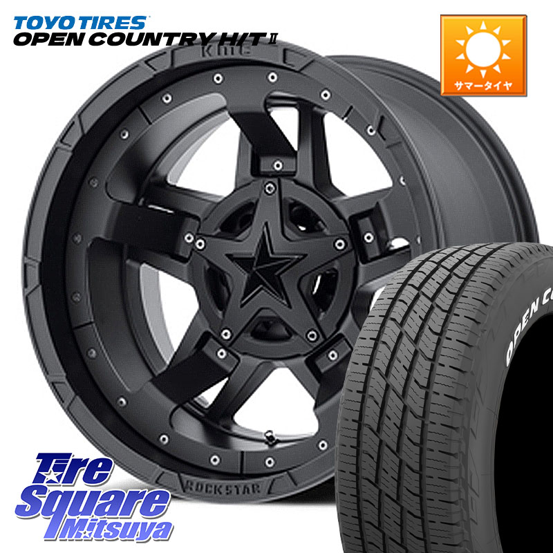 KMC XD827 ROCKSTAR3 ホイール 17インチ ロックスター3 17 X 8.0J(US) +35 5穴 114.3 TOYOTIRES OPENCOUNTRY HT2 在庫● ホワイトレター ◆ サマータイヤ オープンカントリー H/T2 215/60R17