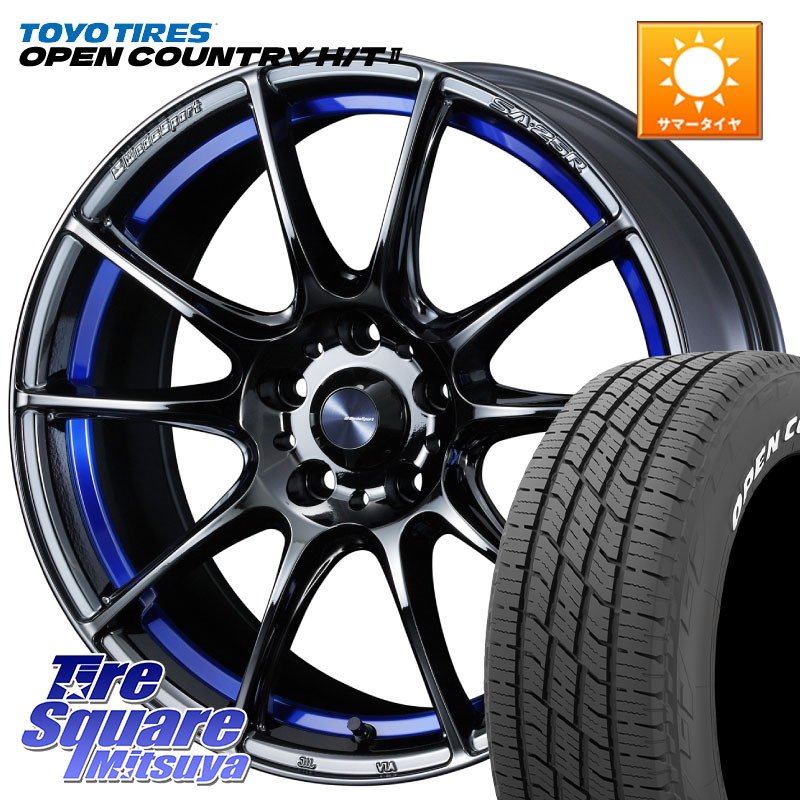 TOYOTIRES OPENCOUNTRY HT2 在庫● ホワイトレター ◆ サマータイヤ オープンカントリー H/T2 215/60R17WEDS WedsSport SA-25R SA25R ウェッズ スポーツ ホイール 17インチ 17X7.5J 45 5穴 114.3 C-HR RC系オデッセイ後期 CX-30 MX-30 20系アルファード エスティマ ヴ|タイヤスクエアミツヤ