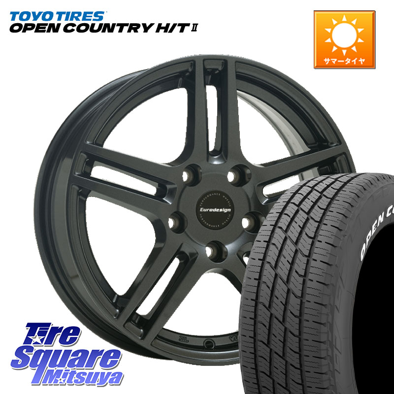 阿部商会 Eurodesign EIGER ホイール 17インチ 17 X 7.0J(REN ARK1) +35 5穴 114.3 TOYOTIRES OPENCOUNTRY HT2 在庫● ホワイトレター ◆ サマータイヤ オープンカントリー H/T2 215/60R17 ルノー アルカナ