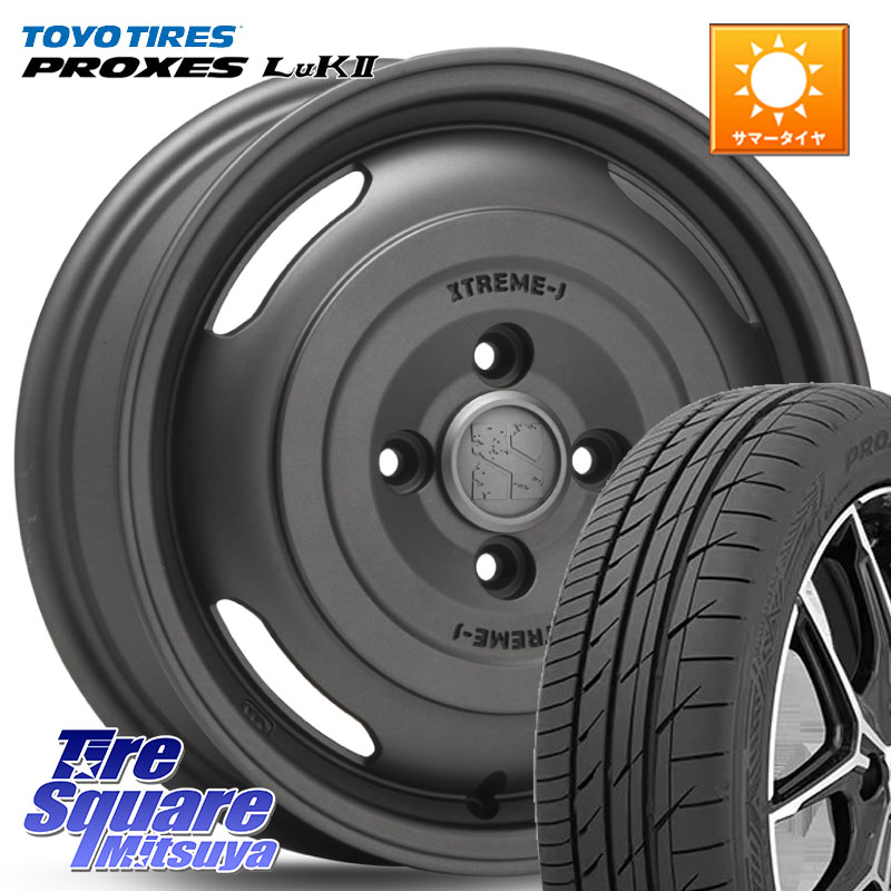 TOYOTIRES トーヨー PROXES LuK2 在庫● 軽自動車 サマータイヤ 155/65R14MLJ JOURNEY ジャーニー ガンブラック XTREME-J エクストリームJ ホイール 14インチ 14X4.5J 43 4穴 100 N-BOX タント スペーシア サクラ ハイゼットアゲトラCustom車用※軽自動車専用ホイール｜タイヤスクエアミツヤ