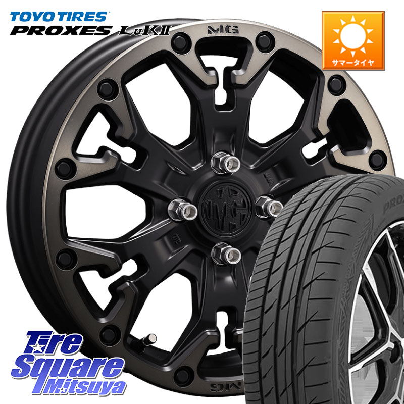 TOYOTIRES トーヨー PROXES LuK2 在庫● 軽自動車 サマータイヤ 155/65R14CRIMSON MG GOLEM Jr ホイール 14インチ 14X4.5J 43 4穴 100 タント スペーシア サクラ ハイゼットアゲトラCustom車用※軽自動車専用ホイール※ ルークス ROOX 日産 デイズ デイズルークス 日産｜タイヤスクエアミツヤ