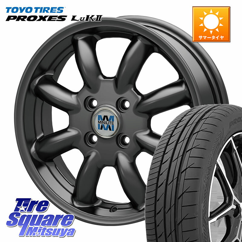 TOYOTIRES トーヨー PROXES LuK2 在庫● 軽自動車 サマータイヤ 155/65R14KOSEI MINILITE ガンメタ ホイール 14インチ ミニライト 14X5.0J 40 4穴 100 ハイゼットアゲトラCustom車用※軽自動車専用ホイール※ キャリイ エブリイ アゲトラ｜タイヤスクエアミツヤ
