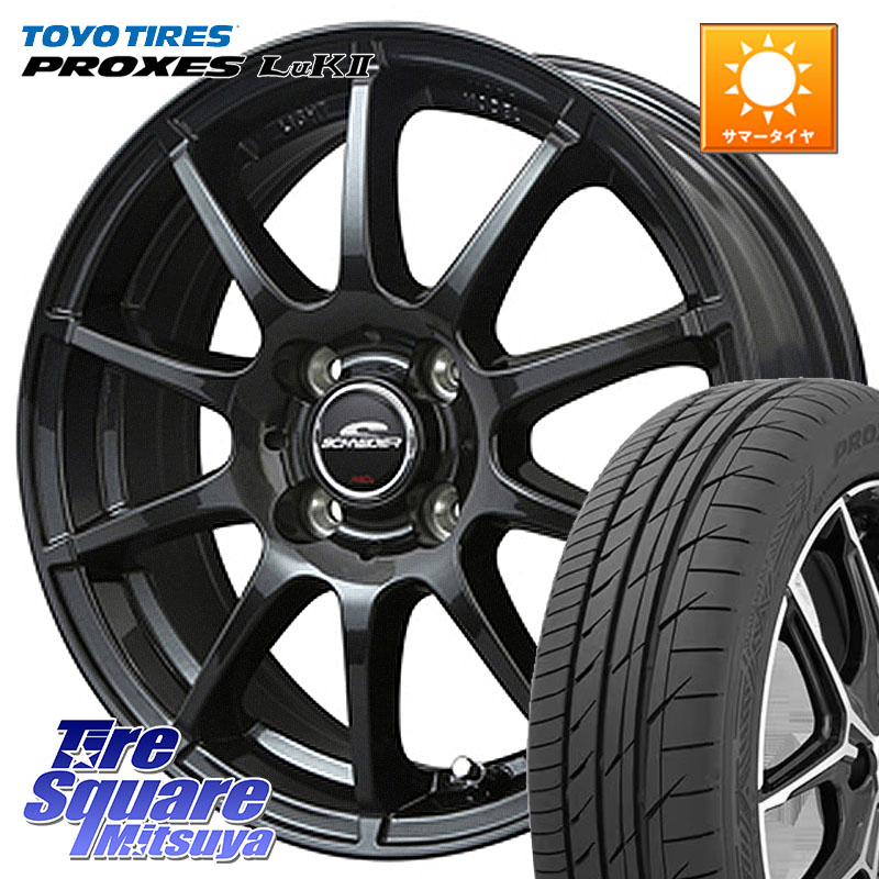 TOYOTIRES トーヨー PROXES LuK2 在庫● 軽自動車 サマータイヤ 155/65R14MANARAY MID SCHNEIDER StaG スタッグ ガンメタ ホイール 14インチ 14X4.5J 43 4穴 100 N-BOX タント スペーシア サクラ ハイゼットアゲトラCustom車用※軽自動車専用ホイール※ ルークス ROOX|タイヤスクエアミツヤ