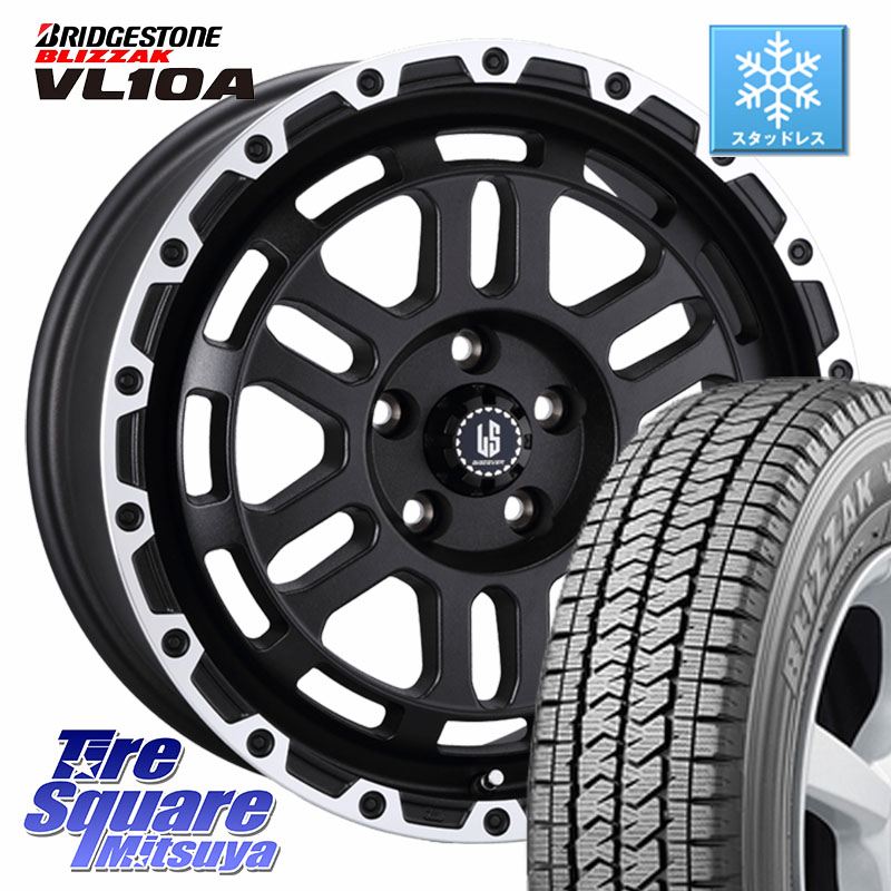 ブリヂストン BLIZZAK VL10A ブリザック スタッドレス ミツヤ 175/80R14 99*98 阿部商会 LA STRADA DISCOVER ホイール 14インチ 14 X 5.0J +45 5穴 114.3