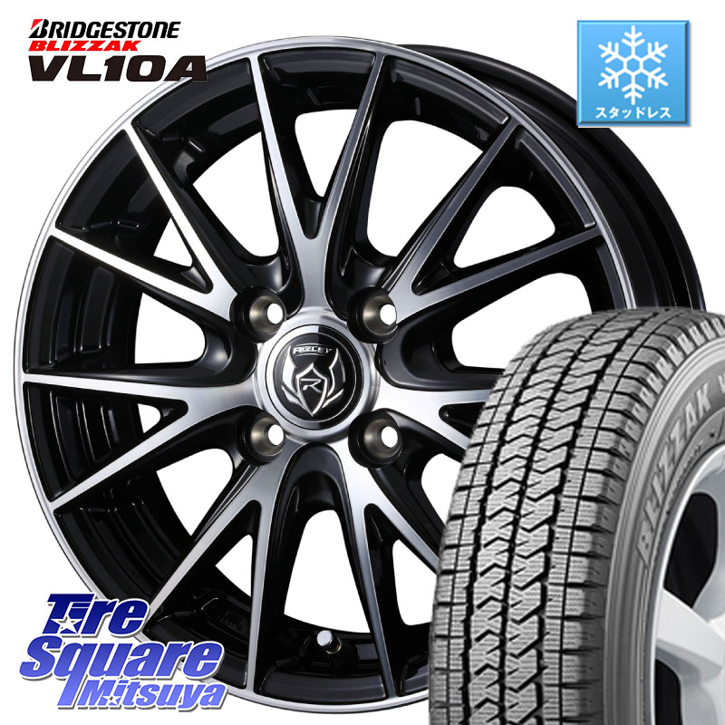 ブリヂストン BLIZZAK VL10A ブリザック スタッドレス ミツヤ 145/80R12 86*84 WEDS ウェッズ ライツレー RIZLEY VS ホイール 12インチ 12 X 4.0J +42 4穴 100