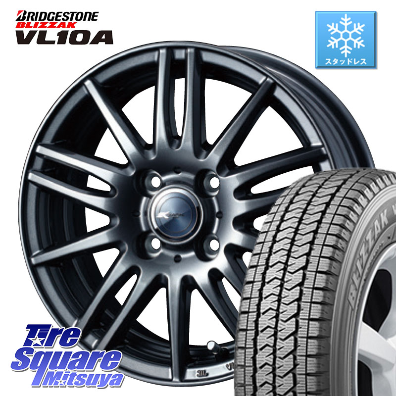 ブリヂストン BLIZZAK VL10A ブリザック スタッドレス ミツヤ 145/80R12 86*84 WEDS ウェッズ ZAMIK ザミック TITO 12インチ 12 X 4.0J +42 4穴 100