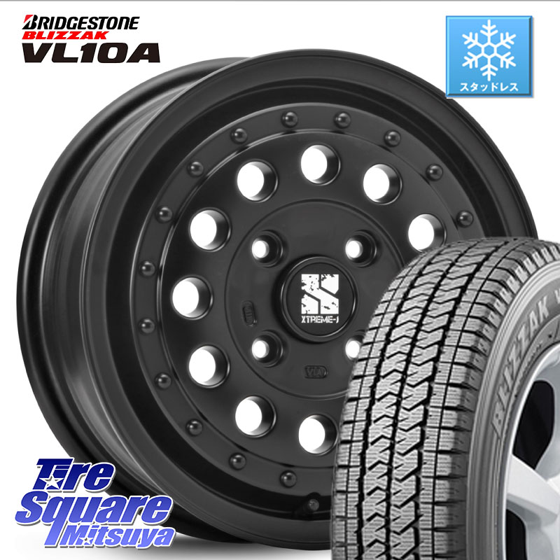ブリヂストン BLIZZAK VL10A ブリザック スタッドレス ミツヤ 175/80R14 99*98 MLJ XTREME-J エクストリーム RUGGED NV200/デリカD:3専用14インチ 14 X 5.0J(JWL-T) +42 4穴 114.3