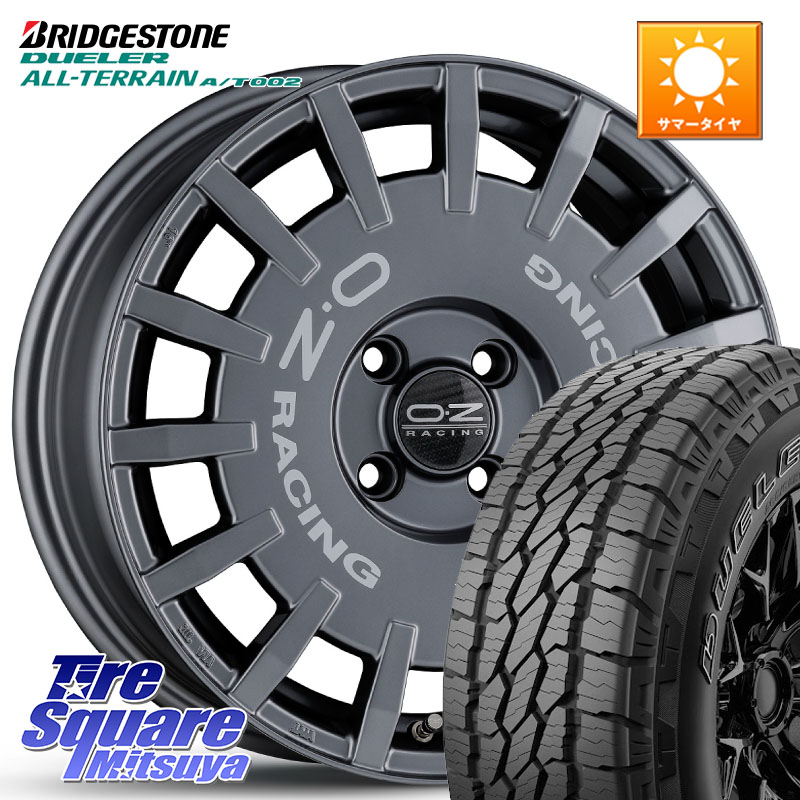 ブリヂストン デューラーAT002 在庫● アウトラインホワイトレター A/T002 サマータイヤ 215/70R16OZ Rally Racing ラリーレーシング GRA 16インチ 16X6.5J 38 4穴 100 ロッキー ガソリン車 4穴 ライズ ガソリン車 4穴｜タイヤスクエアミツヤ 110,100円