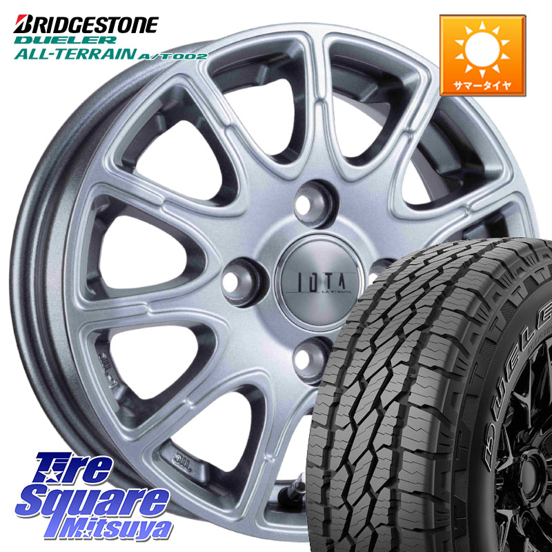阿部商会 TIRADO IOTA イオタ ホイール 16インチ 16 X 6.0J +42 4穴 100 ブリヂストン デューラーAT002 在庫● アウトラインホワイトレター A/T002 サマータイヤ 215/70R16