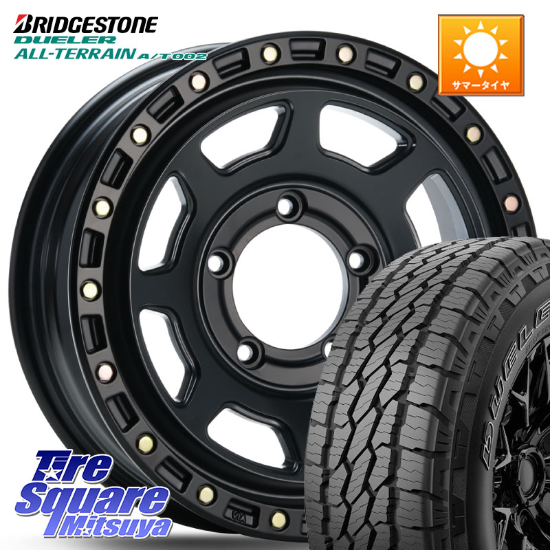 ブリヂストン デューラーAT002 在庫● アウトラインホワイトレター A/T002 サマータイヤ 215/70R16MLJ XJ07 XTREME-J BK JIMNY エクストリームJ ※インセット-5 ホイール 16インチ 16X6.0J 0 5穴 139.7 ジムニー専用(要オーバーフェンダー等) ジムニ&minus;シエラ/ノマド(｜タイヤスクエアミツヤ