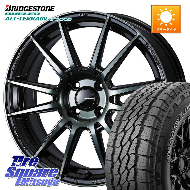 WEDS WedsSport SA-62R ホイール 16インチ 16 X 6.5J +42 4穴 100 ブリヂストン デューラーAT002 在庫● アウトラインホワイトレター A/T002 サマータイヤ 215/70R16