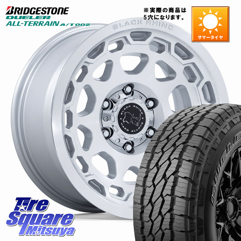BLACK RHINO CONGO コンゴ ホイール 17インチ ブラックライノ◇参考画像 17 X 8.5J +35 5穴 127 ブリヂストン デューラーAT002 A/T002 アウトラインホワイトレター サマータイヤ 265/70R17 クライスラー ジープ ラングラー JK系 クライスラー ジープ ラングラー JL系