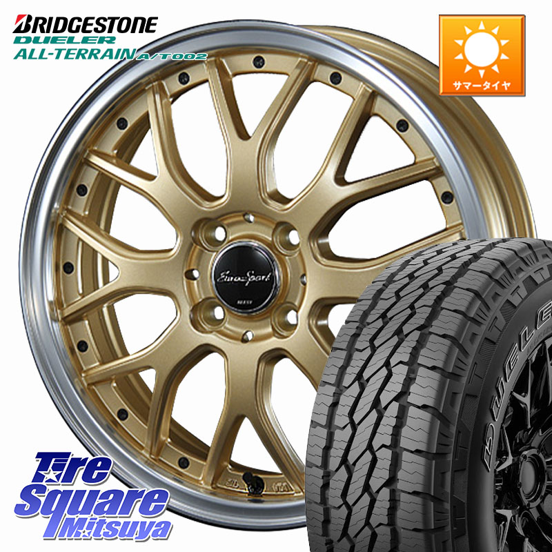 BLEST EuroSport Type815 ホイール 16インチ 16 X 6.0J +40 4穴 100 ブリヂストン デューラーAT002 在庫● アウトラインホワイトレター A/T002 サマータイヤ 215/70R16