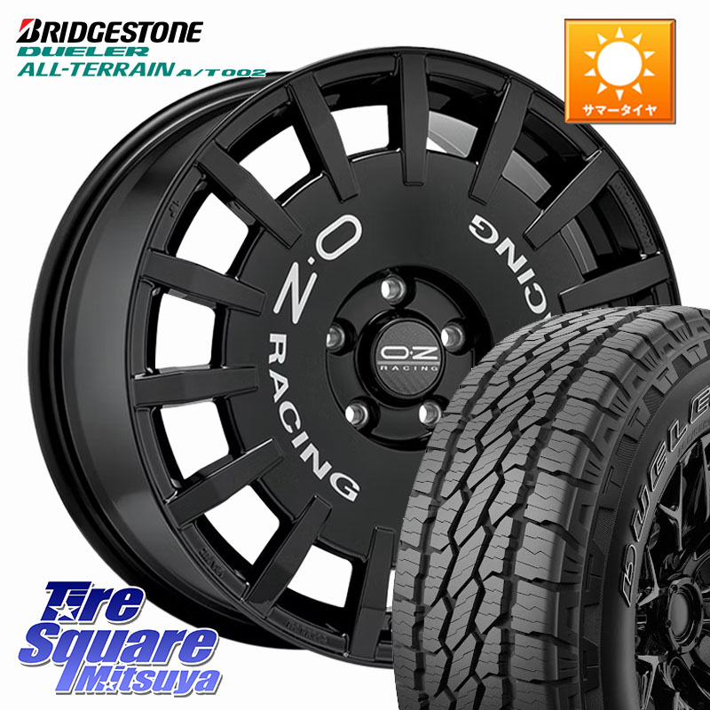 ブリヂストン デューラーAT002 在庫● アウトラインホワイトレター A/T002 サマータイヤ 215/70R16OZ Rally Racing ラリーレーシング ホイール 16インチ 16X7.0J 35 5穴 114.3 デリカD:5 デリカD:5(26+) エクリプスクロス RVR クルーガー V・L ハリアー|タイヤスクエアミツヤ