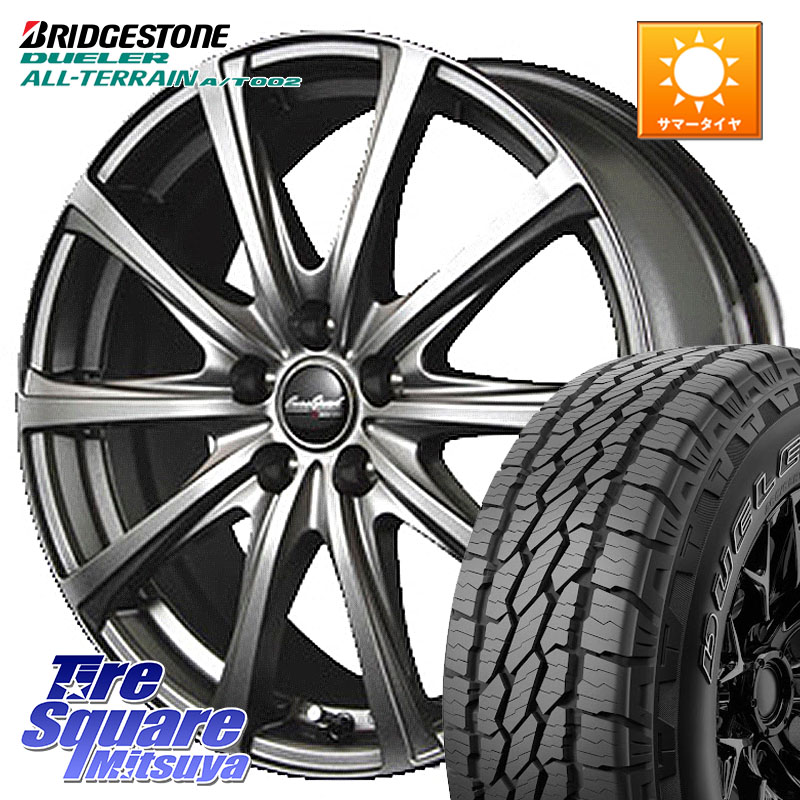 MANARAY ユーロスピード V25 平座仕様(トヨタ車専用) 16インチ MID EuroSpeed 16 X 6.5J +37 5穴 114.3 ブリヂストン デューラーAT002 在庫● アウトラインホワイトレター A/T002 サマータイヤ 215/70R16