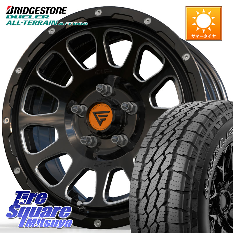 DELTA FORCE デルタフォース オーバル 16インチ 16 X 7.0J +35 5穴 114.3 ブリヂストン デューラーAT002 在庫● アウトラインホワイトレター A/T002 サマータイヤ 215/70R16 デリカD:5