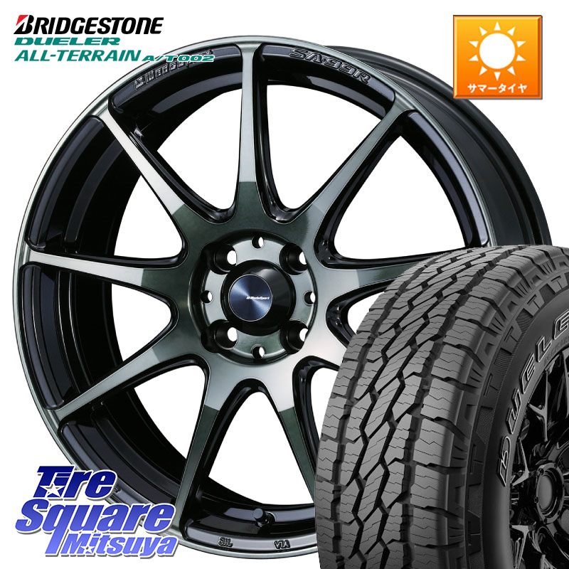 WEDS ウェッズ スポーツ SA99R SA-99R WBC 16インチ 16 X 6.5J +42 4穴 100 ブリヂストン デューラーAT002 在庫● アウトラインホワイトレター A/T002 サマータイヤ 215/70R16
