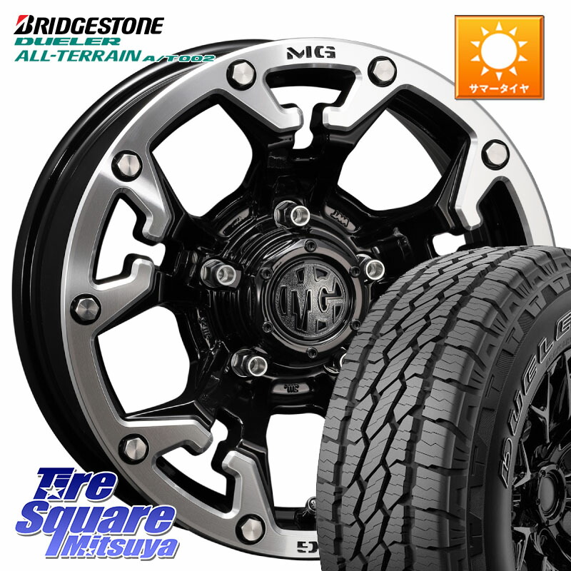 CRIMSON クリムソン GOLEM インセット-5 ゴーレム 16インチ 16 X 6.0J +0 5穴 139.7 ブリヂストン デューラーAT002 在庫● アウトラインホワイトレター A/T002 サマータイヤ 215/70R16 ジムニー専用(要オーバーフェンダー等) ジムニ－シエラ・ノマド(カスタム)