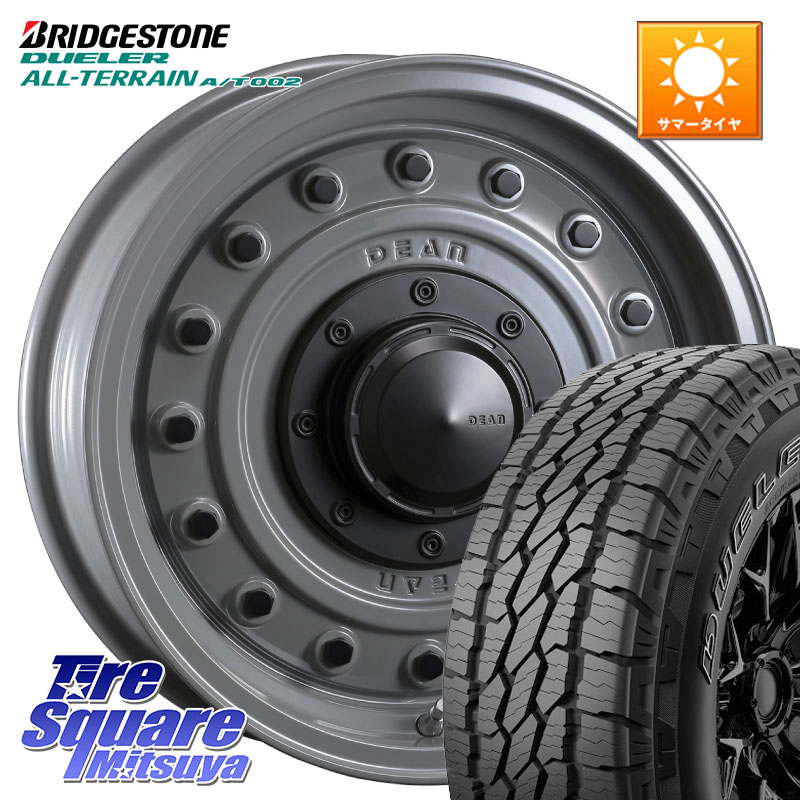 ブリヂストン デューラーAT002 在庫● アウトラインホワイトレター A/T002 サマータイヤ 215/70R16CRIMSON ディーン コロラド 16インチ 16X5.5J 20 5穴 139.7 ジムニー専用(要オーバーフェンダー等) AZオフロード カスタムサイズ｜タイヤスクエアミツヤ