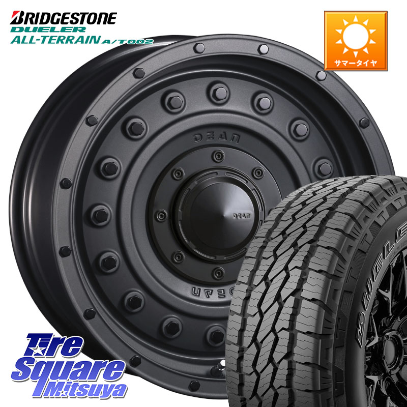 ブリヂストン デューラーAT002 A/T002 アウトラインホワイトレター サマータイヤ 265/70R17CRIMSON ディーン コロラド 17インチ 17X8.0J 20 6穴 139.7｜タイヤスクエアミツヤ