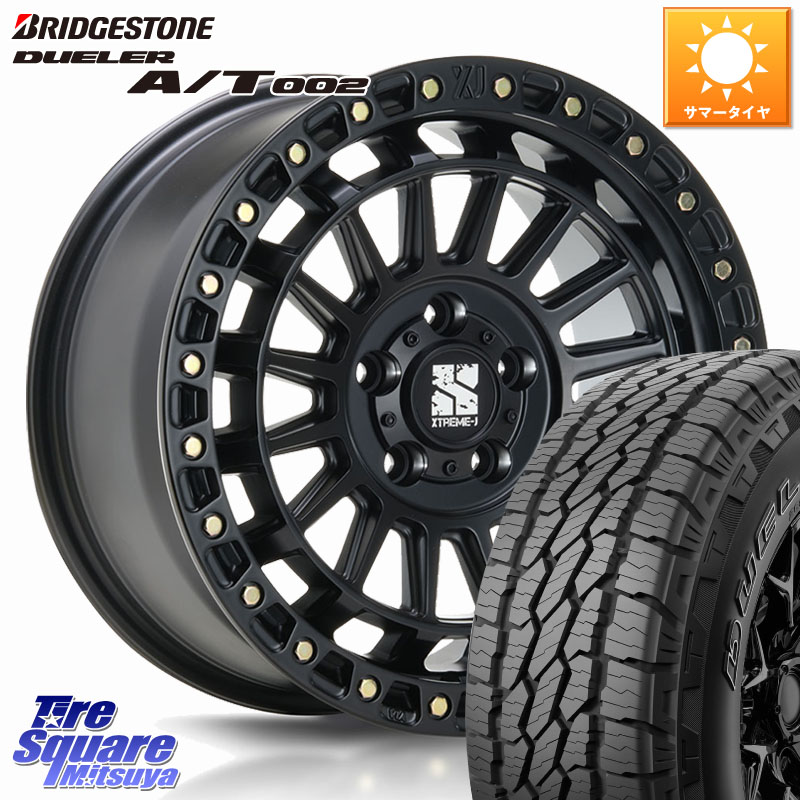 MLJ XJ08 XTREME-J ホイール 18インチ 18 X 8.0J +45 5穴 127 ブリヂストン DUELER デューラー AT002 A/T002 サマータイヤ 285/60R18 クライスラー ジープ ラングラー JK系 クライスラー ジープ ラングラー JL系