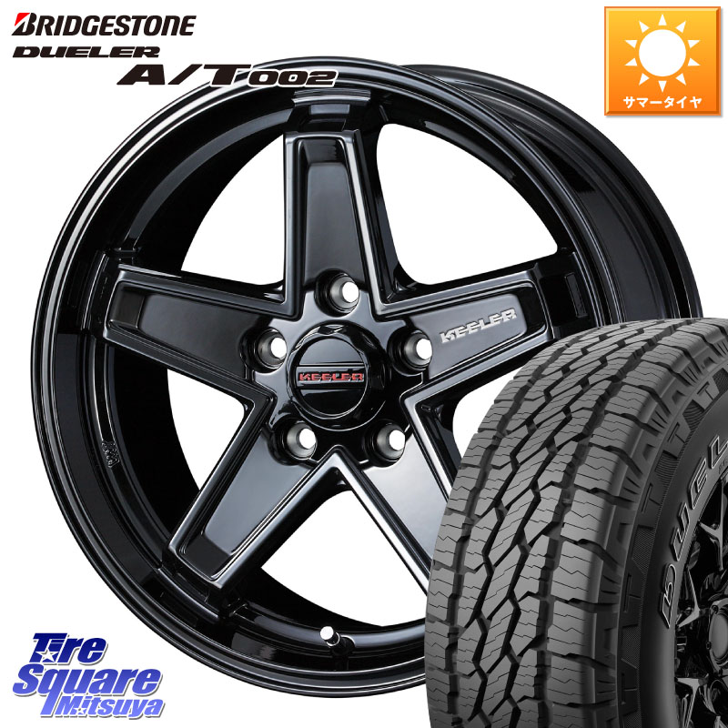 WEDS KEELER TACTICS ブラック ホイール 4本 18インチ キーラー タクティクス 18 X 8.0J +50 5穴 127 ブリヂストン DUELER デューラー AT002 A/T002 サマータイヤ 265/60R18 クライスラー Jeep GrandCherokee グランドチェロキー WL系