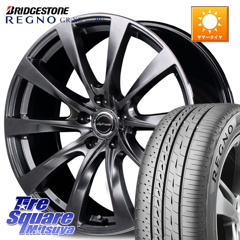 MANARAY MOTION2 平座仕様(トヨタ・レクサス専用)MID Lefinada ホイール 19 X 8.0J +45 5穴 114.3 ブリヂストン REGNO GR-X3 TYPE RV GRX3RV GR-XIII サマータイヤ 225/45R19 C-HR 50系エスティマ 10系カローラクロス