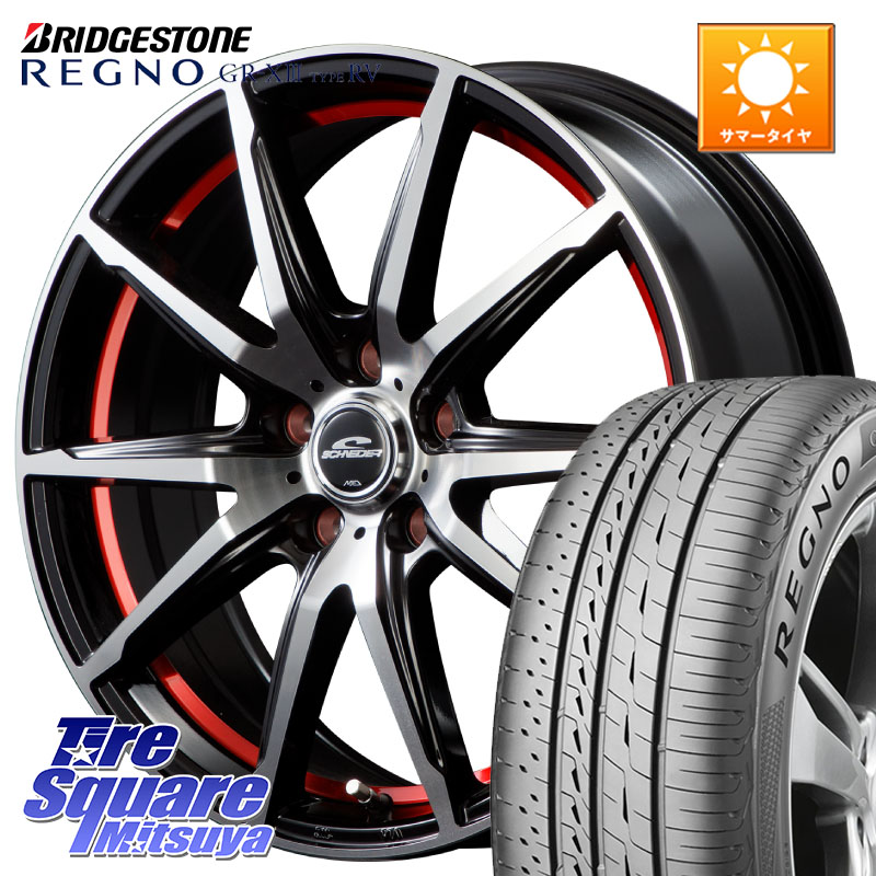 ブリヂストン REGNO GR-X3 TYPE RV 在庫● 2025~2026年製 GRX3RV GR-XIII サマータイヤ 225/50R18MANARAY MID SCHNEIDER シュナイダー RX02 RED 18インチ 18X8.0J 45 5穴 114.3 カローラクロス MAZDA6 10系アルファード エスティマハイブリッド エスティマ UX レクサス|タイヤスクエアミツヤ