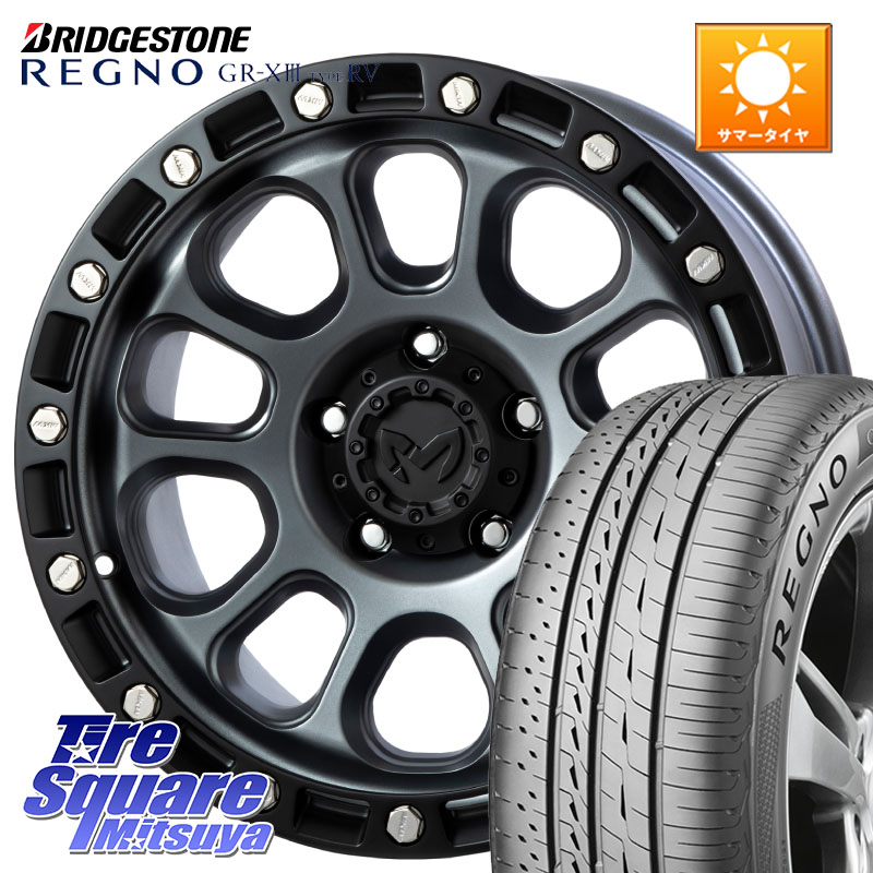 ブリヂストン REGNO GR-X3 TYPE RV 在庫● 2025~2026年製 GRX3RV GR-XIII サマータイヤ 225/60R17MKW M204 ドライグレー 17インチ 17X8.0J 38 5穴 114.3 エクリプスクロス｜タイヤスクエアミツヤ