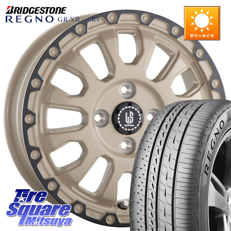 阿部商会 LA STRADA AVENTURA アヴェンチュラ GAR 16インチ 16 X 6.0J +40 4穴 100 ブリヂストン REGNO GR-X3 TYPE RV 在庫● 2025~2026年製 GRX3RV GR-XIII サマータイヤ 205/65R16