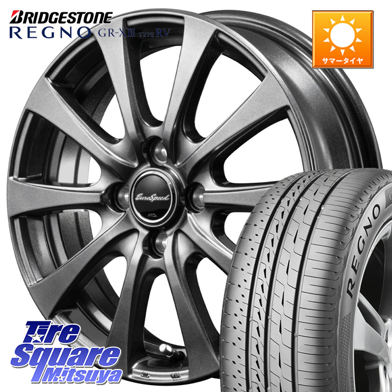 MANARAY MID EuroSpeed G10 ホイール 16インチ 16 X 6.0J +43 4穴 100 ブリヂストン REGNO GR-X3 TYPE RV 在庫● 2025~2026年製 GRX3RV GR-XIII サマータイヤ 205/55R16 E13オーラ