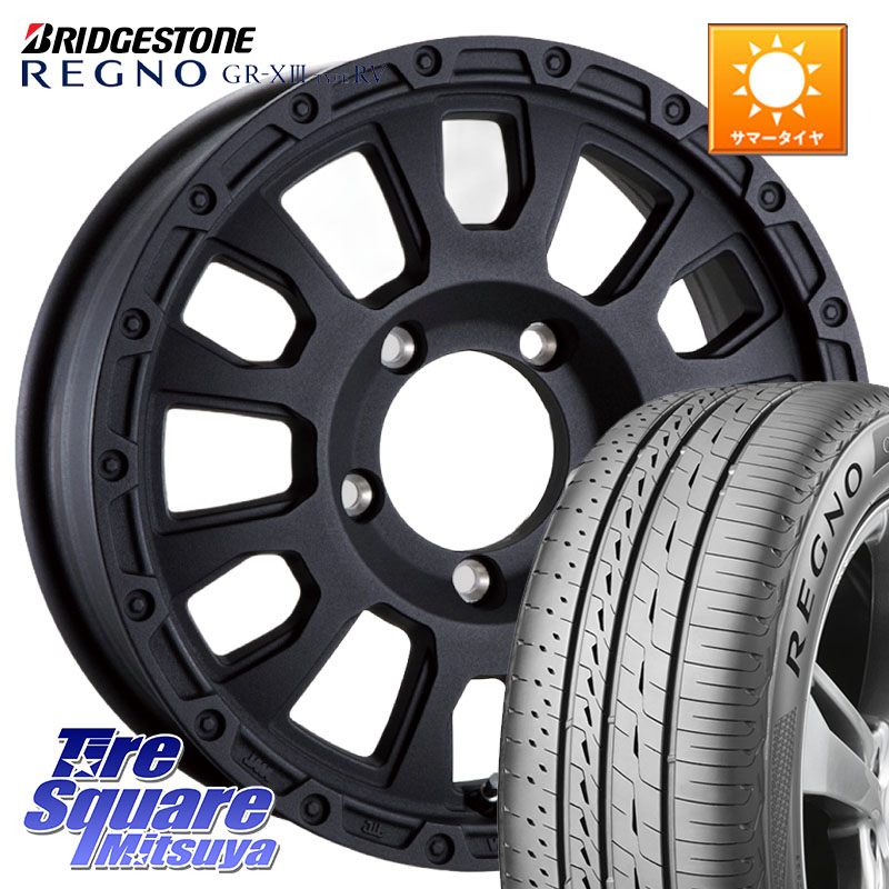ブリヂストン REGNO GR-X3 TYPE RV GRX3RV GR-XIII サマータイヤ 215/65R16阿部商会 LA STRADA AVENTURA アヴェンチュラ BK 16インチ 16X5.5J 22 5穴 139.7 ジムニー専用(要オーバーフェンダー等) AZオフロード カスタムサイズ|タイヤスクエアミツヤ