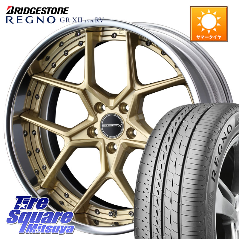 ブリヂストン REGNO GR-X3 TYPE RV GRX3RV GR-XIII サマータイヤ 215/55R18WEDS MAVERICK 1505S S-LoDisk 2ピース ホイール 18インチ 18X7.5J 38 5穴 114.3 MPV｜タイヤスクエアミツヤ