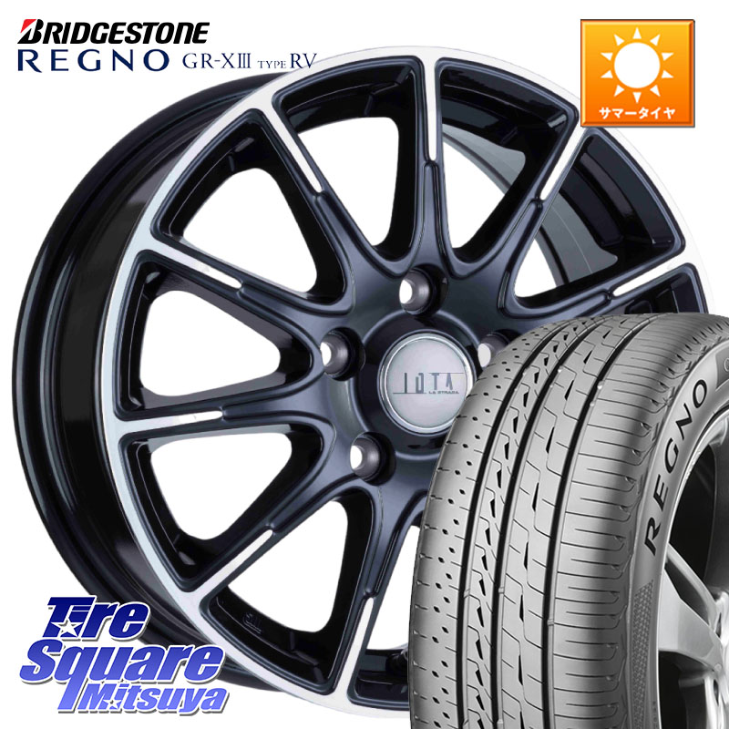 ブリヂストン REGNO GR-X3 TYPE RV 在庫● 2025~2026年製 GRX3RV GR-XIII サマータイヤ 225/50R18阿部商会 IOTA 平座仕様(レクサス・トヨタ専用) TIRADO イオタ ホイール 18インチ 18X7.5J 38 5穴 114.3 カローラクロス｜タイヤスクエアミツヤ