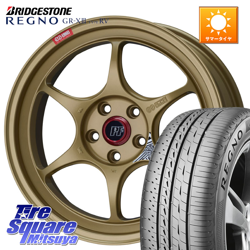 ENKEI エンケイ PerformanceLine PF06 ホイール 19インチ 19 X 8.0J +45 5穴 114.3 ブリヂストン REGNO GR-X3 TYPE RV GRX3RV GR-XIII サマータイヤ 225/55R19 80系ハリアー T32エクストレイル CX-5 CX-8 BT5レガシィアウトバック