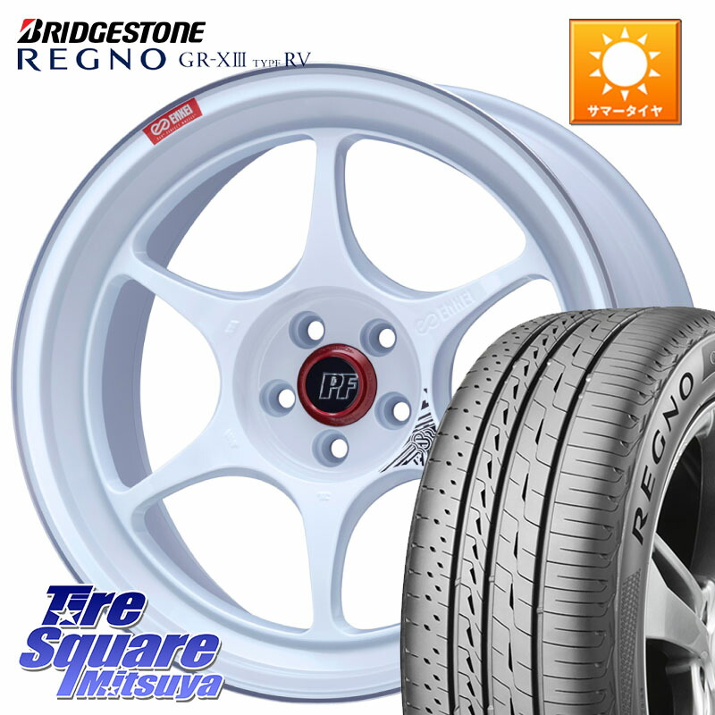 ENKEI エンケイ PerformanceLine PF06 ホイール 17インチ 17 X 7.5J +45 5穴 100 ブリヂストン REGNO GR-X3 TYPE RV 在庫● 2025~2026年製 GRX3RV GR-XIII サマータイヤ 215/50R17