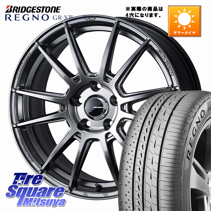 WEDS WedsSport SA-62R ホイール 16インチ 16 X 6.5J +42 4穴 100 ブリヂストン REGNO GR-X3 TYPE RV GRX3RV GR-XIII サマータイヤ 195/60R16 E13オーラ