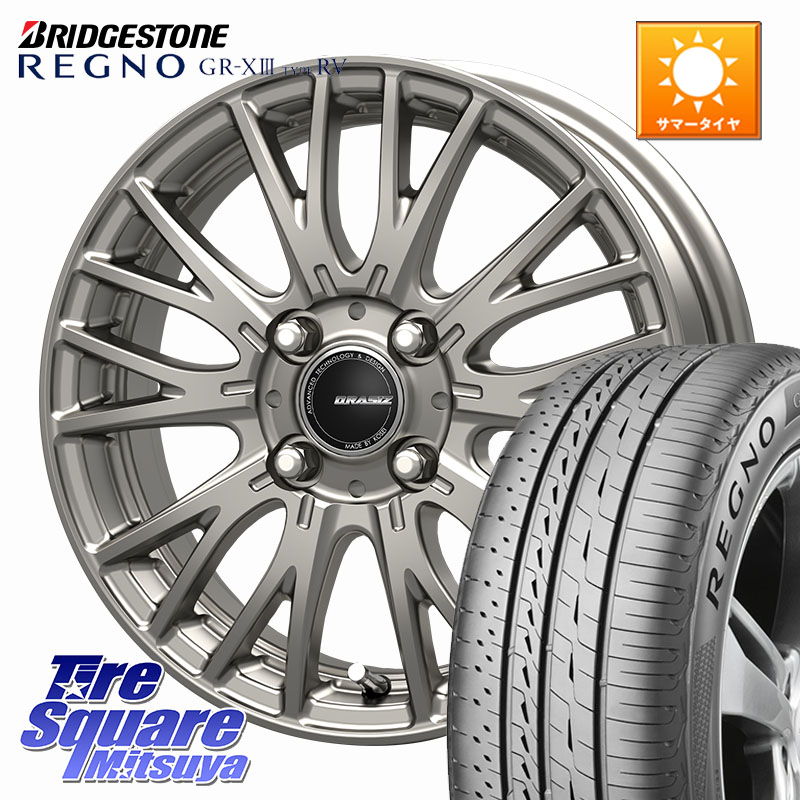 KOSEI QRASIZ クレイシズ SE48 ホイール 16インチ 16 X 6.0J +40 4穴 100 ブリヂストン REGNO GR-X3 TYPE RV GRX3RV GR-XIII サマータイヤ 195/60R16 E13オーラ