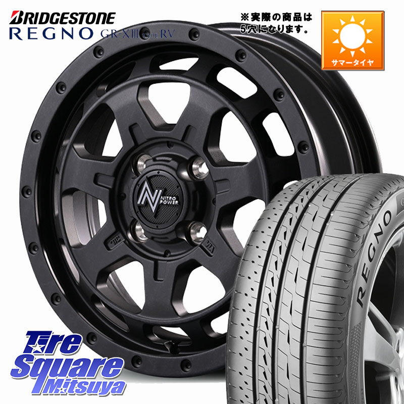 MANARAY NITRO POWER M7 PHALANX ホイール 16インチ 16 X 7.0J +40 5穴 114.3 ブリヂストン REGNO GR-X3 TYPE RV GRX3RV GR-XIII サマータイヤ 215/60R16