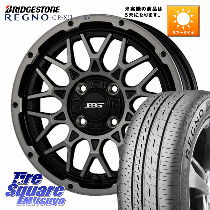 KOSEI BOTTOMGARCIA SHADOWBAHT ホイール 16インチ 16 X 7.0J +38 5穴 114.3 ブリヂストン REGNO GR-X3 TYPE RV 在庫● 2025~2026年製 GRX3RV GR-XIII サマータイヤ 205/60R16 90系ノア ヴォクシー プリウスアルファ RP6～8ステップワゴン