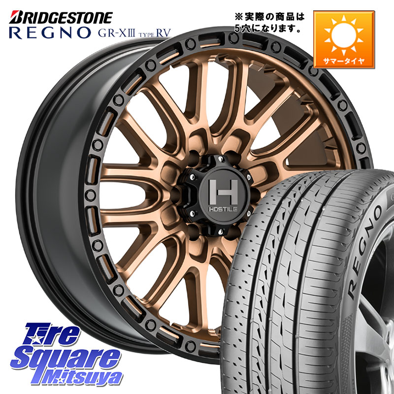 ブリヂストン REGNO GR-X3 TYPE RV 在庫● 2025~2026年製 GRX3RV GR-XIII サマータイヤ 215/55R17HOSTILE H135 RIDGE CREST JP SPEC ホイール 17インチ◇参考画像 17X8.0J 38 5穴 114.3 アコード｜タイヤスクエアミツヤ 154,450円