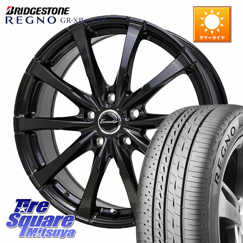 ブリヂストン REGNO GR-X3 TYPE RV GRX3RV GR-XIII サマータイヤ 235/55R18HotStuff Exceeder E08 平座仕様(レクサス・トヨタ専用) ホイール 18インチ エクシーダ 18X7.0J 40 5穴 114.3 NX レクサス ハリアー|タイヤスクエアミツヤ
