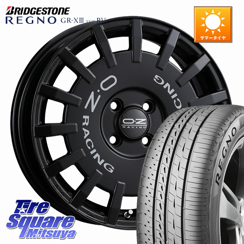 OZ Rally Racing ラリーレーシング ホイール 16インチ 16 X 6.5J +45 4穴 100 ブリヂストン REGNO GR-X3 TYPE RV GRX3RV GR-XIII サマータイヤ 195/60R16 E13オーラ