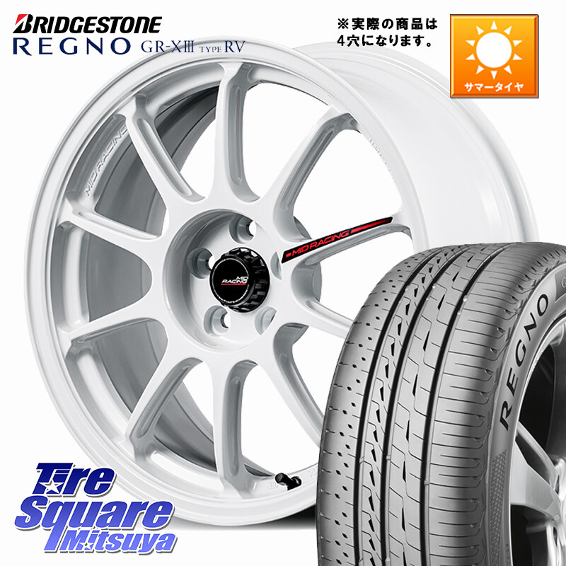 ブリヂストン REGNO GR-X3 TYPE RV 在庫● 2025~2026年製 GRX3RV GR-XIII サマータイヤ 205/55R16MANARAY MID RACING R10 EVO ホイール 16インチ レーシング◇参考画像 16X7.0J 35 4穴 100 MAZDA2｜タイヤスクエアミツヤ