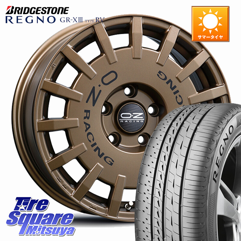 ブリヂストン REGNO GR-X3 TYPE RV GRX3RV GR-XIII サマータイヤ 215/65R16OZ Rally Racing ラリーレーシング ホイール 16インチ 16X7.0J 35 5穴 114.3 20系アルファード エクストレイル X-TRAIL 日産 ヴェルファイアハイブリッド ヴェルファイア アルファード|タイヤスクエアミツヤ